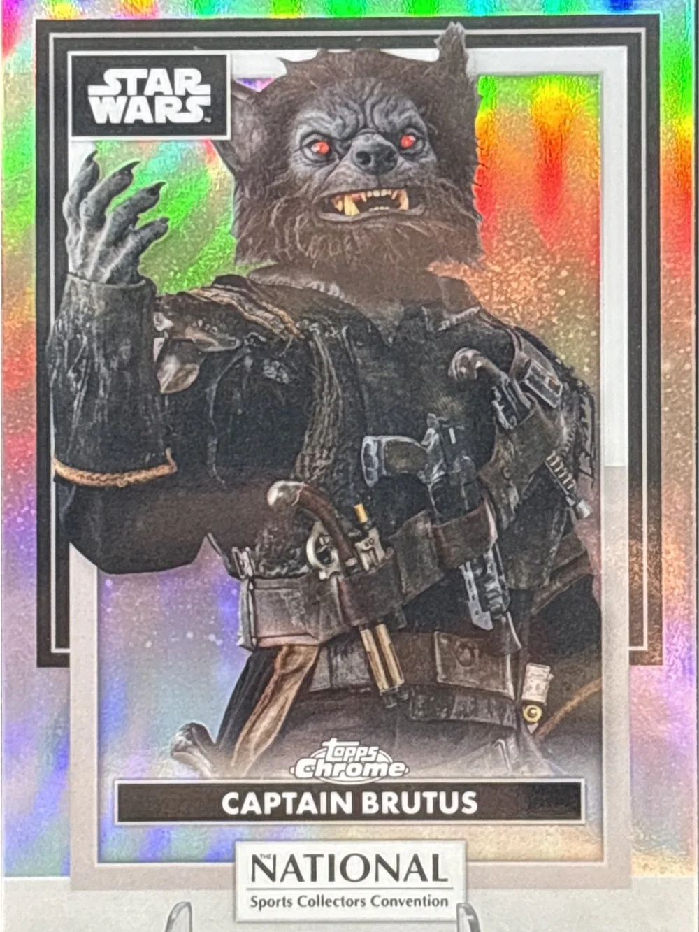 Topps Star Wars Chrome Captain Brutus Holographic Card - Nationals LE Print